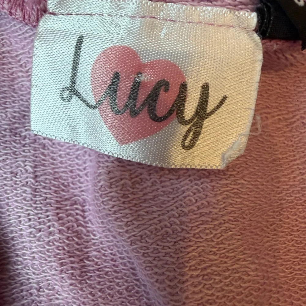 Designer Lucy Pink Hooded Sweatshirt